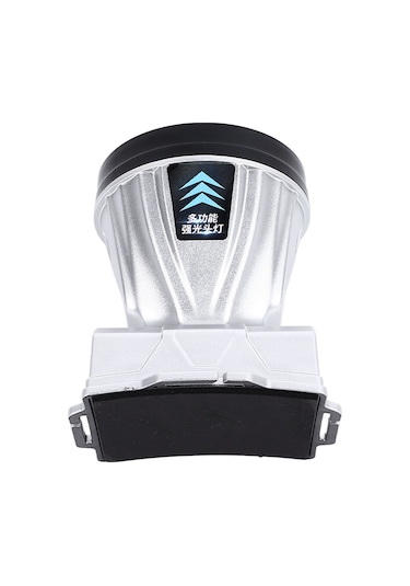 Ximistore9 Yüksek Parlaklık Şarj Edilebilir Entegre Batarya Ve Güç Göstergeli 32 Led Zoomlu, Isıya Dayanıklı, Su Geçirmez Kafa Feneri Gümüş Diğer