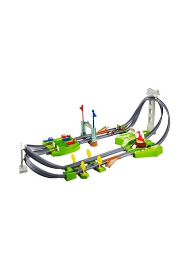 Hot Wheels Mario Kart Motorlu Çılgın Dönüş Yarış Seti Gcp27