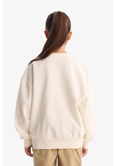 Defacto Kız Çocuk Relax Fit Bisiklet Yaka Baskılı Sweatshirt G3406a825wner105 Ekru-er105 Defacto Kız Çocuk Relax Fit Bisiklet Yaka Baskılı Sweatshirt G3406a825wner105 Ekru-er105