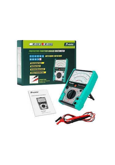 Proskit Mt-2208 Korumalı Analog Multimetre Ölçü Aleti