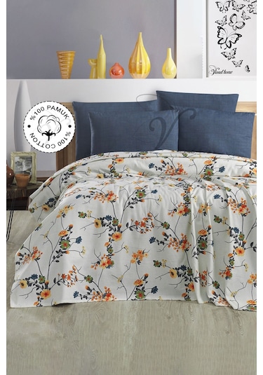 Vionel Home Arles 8 Farklı Desenli Pamuklu Çift Kişilik Baskılı Pike
