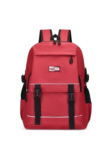 Erkek Çocuklar İçin Şık Ve Dayanıklı Okul Sırt Çantası, İlkokul Ve Ortaokul Öğrencilerine Uygun Geniş Kapasiteli Çanta, 4-6 Yaş Grubu İçin Pratik Okul Çantası Kirmizi