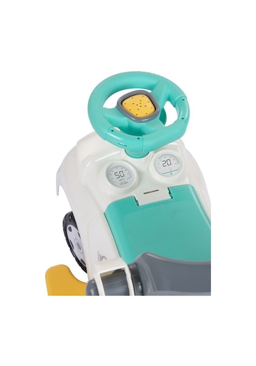 2634 Pedalsız Step Araba 3ın1 -dolu Oyuncak Beyaz