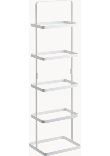 Uzun Silme Metal Ayakkabı Rafı Beyaz