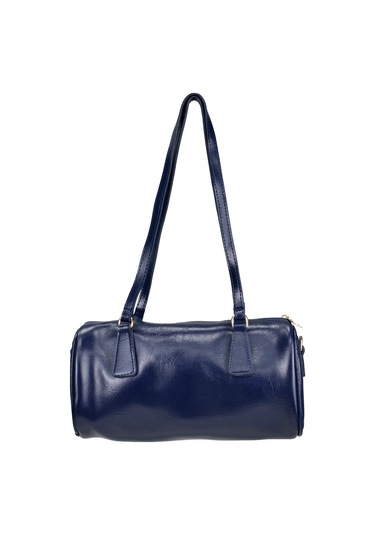 Kadın Silindir Baget El Ve Omuz Çantası Lacivert Lacivert