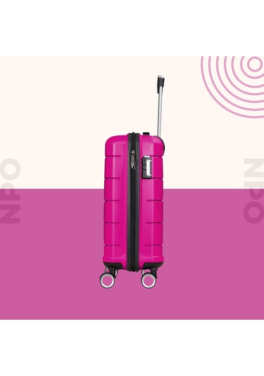 Npo Diamond Pp Polipropilen Orta Boy Kırılmaz Valiz - Fuşya