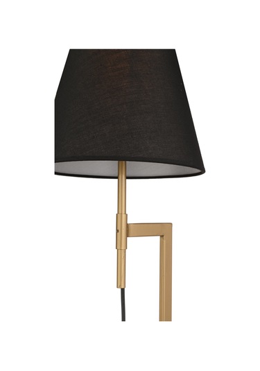 Favla Siyah Şapkalı Eskitme Ayarlanabilir Abajur Diğer