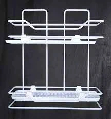 Zambak 2li Raf Siyah Beyaz Kahverengi