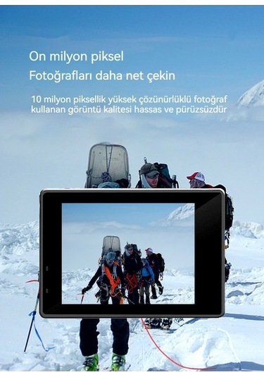 Ulzyvf Beyaz 4k Hd Su Altı Aksiyon Kamerası, Kablosuz Bağlantılı, Dayanıklı Beyaz Beyaz