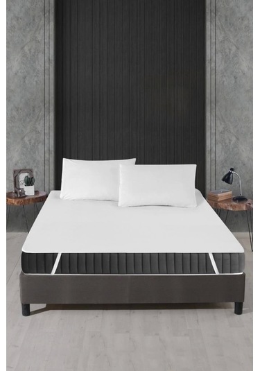 Alez Pamuklu Dört Köşe Lastik Yatak Koruyucu 160 200 Cm Renk