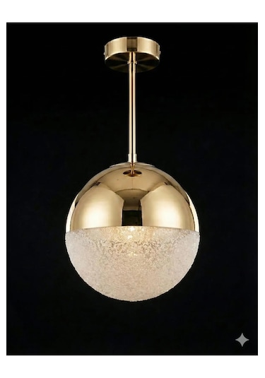 Bohem Aydınlatma Tavana Sıfır Gold 3 Renk Led Modern Top Avize Antre/hol Banyo Avizesi Gold 1