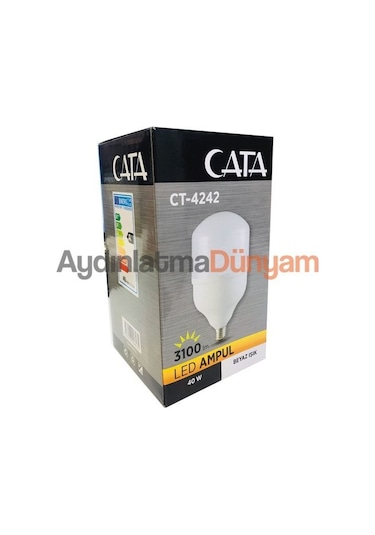 Cata 40 Watt E27 Duylu Torch Led Ampul CT-4242 Beyaz Işık
