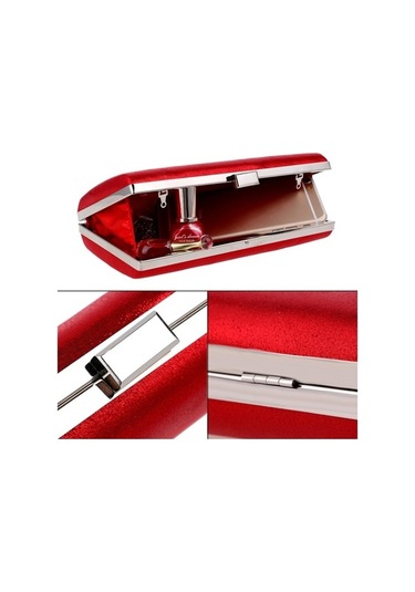 Wondernest Kadın Moda Ziyafet Parti Kare Çanta Tek Omuz Crossbody Çanta, Gümüş Detaylı Altın