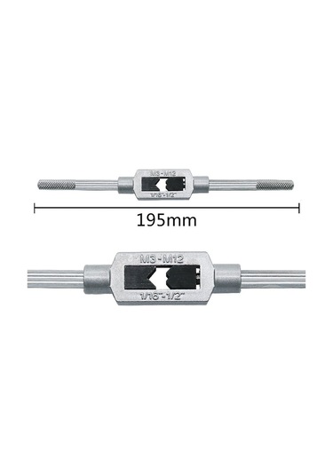 Tangshopping 8pcs M3-m12 Musluk Seti Küçük Musluk Bükülmüş El Aletleri Vida Konu Fişler Musluklar