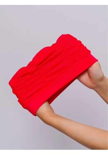 Topichome Havuz İçin Kumaş Yüzme Bonesi 165978547 Kırmızı