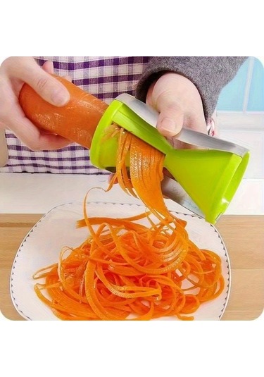 Techbloom Beyaz Renkli Sebze Dilimleyici Paslanmaz Çelik Bıçaklar İnce Ve Kalın Makarna Kabak Salatalık Havuç İçin Uygun 1 Parça