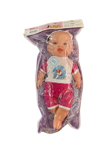 Asya Oyuncak Sesli Asya Bebek 35cm Elf23202-pembe