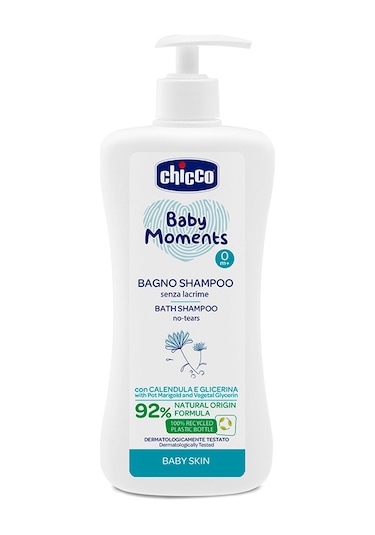 Chicco Baby Moments Göz Yakmayan Bebek Saç ve Vücut Şampuanı 500 ML