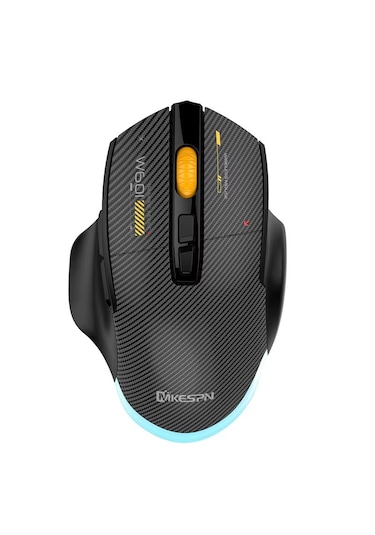 Mkespn Sxs-w601 7 Tuşlu Gaming Mouse Karbon Fiber 3 Modlu Kablolu - Bluetooth - Usb Alıcılı 12800 Dpı Makro Tanımlı Oyun Faresi -