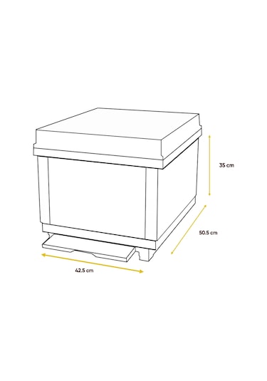 Derabee Termo Arı Kovanı Pvc Arı Villası 10 Çıtalık Tek Katlı