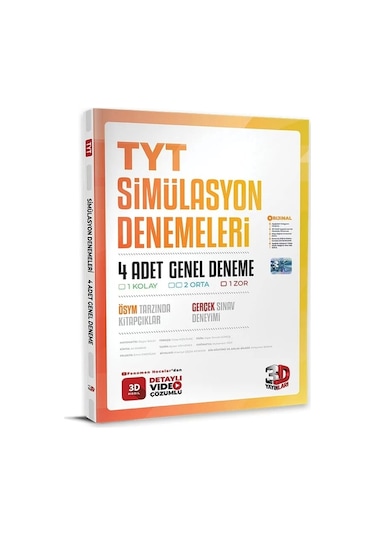 TYT 4'lü Simülasyon Genel Deneme -  3D Yayınları