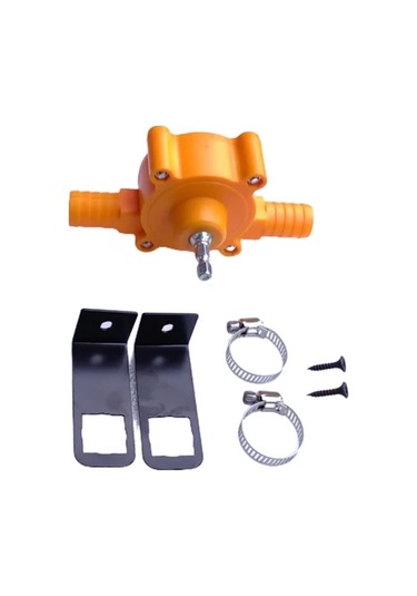 Chuangyinshop Portable Electric Drill Pump Orange Yellow Self Priming Water Transfer Pump 3 4 Hose Hand Drill Driven