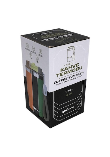 Rox Camping 0195 Pipetli Kahve Termosu 0.48 Lt - Turuncu Turuncu