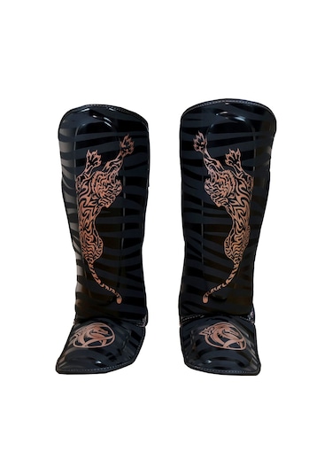Dragondo 40713-p Tiger Kaval Ayak Koruyucu Muay Thai Kick Boks Kaval Koruyucu Siyah