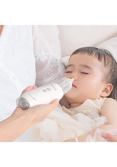 Vkemall Deaegle Bebek Elektrikli Burun Emici Dq-22plus: 3 Seviye Güç, Otomatik Temizleme, Ters Akış Engeli, Led Işık, Usb Şarjlı, 2 Silikon Uç Beyaz