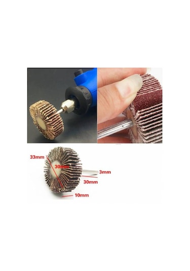 Mini Gravür Makinalar Için Mop Flap Disk Silindir Zımpara Seti