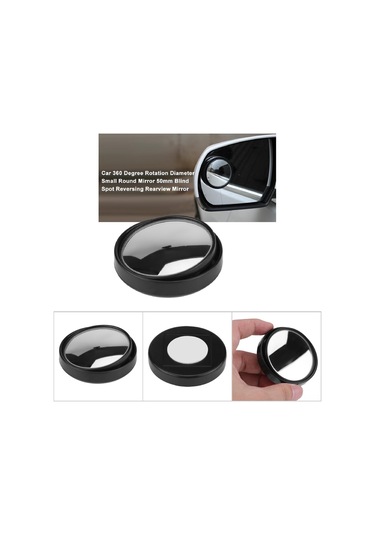 Shineyee Siyah 58mm Evrensel Araç Kör Nokta Aynası - 360 Döner, Ultra Net Görünüm, Kolay Kurulum, Güvenli Sürüş İçin Genişletilmiş Bakış Alanı