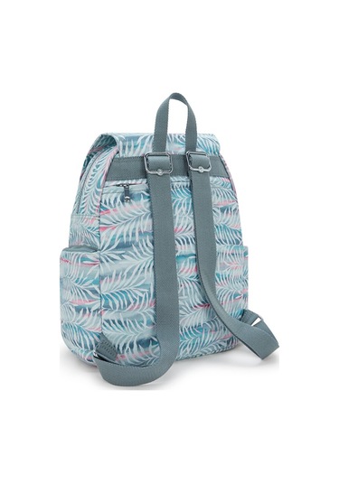 Kıplıng City Zip S Küçük Boy Sırt Çantası Desenli Palmtree Leaves Desenli Çok Renkli