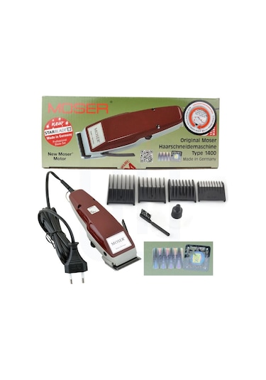 Moser 1400-0050 Tıraş Makinesi + 4 Tarak