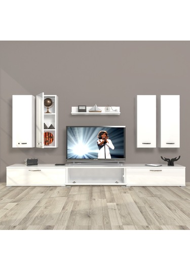 Decoraktiv Eko 8d Slm Tv Ünitesi Tv Sehpası Beyaz
