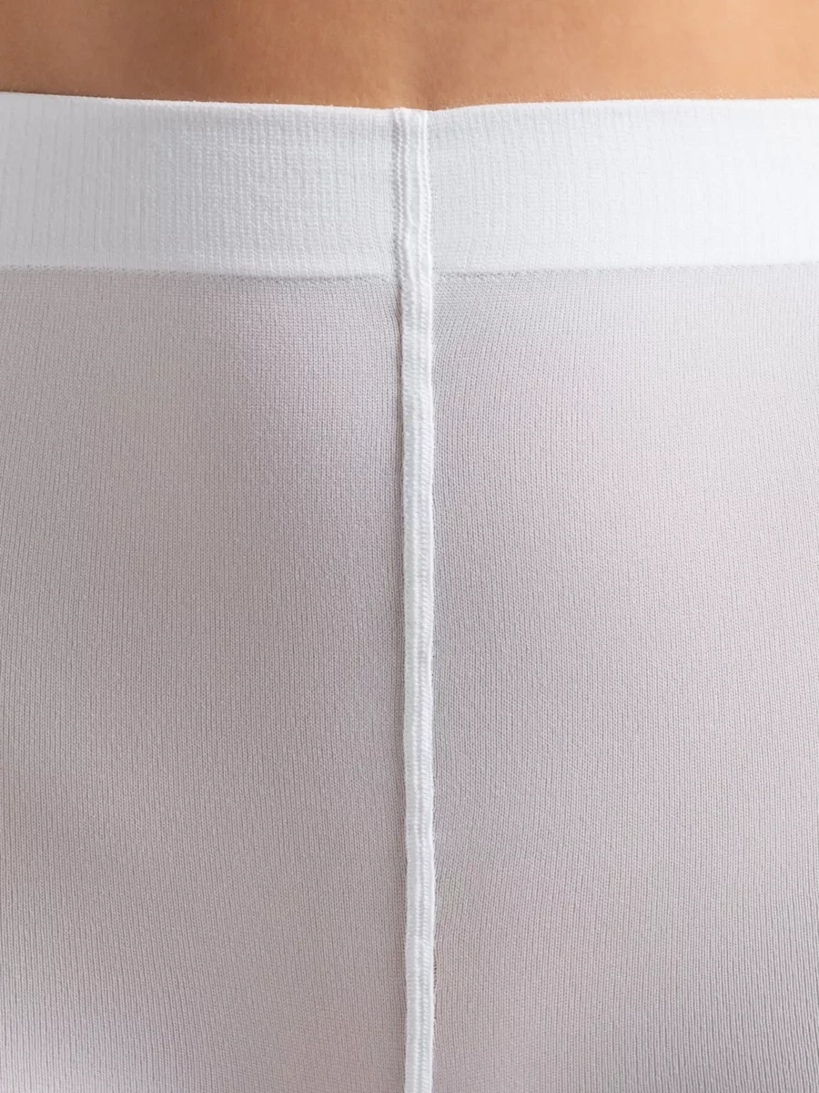 Calzeamo Beyaz, Desenli, Sıcak Tutan 100 Denye Külotlu Çorap 260981603 Beyaz