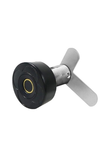 Createtech Homyl Parmak İzi Dolap Kilidi - Ev & Ofis Çekmeceleri İçin Gizli 30mm Siyah
