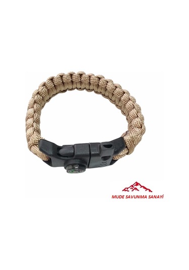 Paracord Bileklik Siyah Çok Renkli