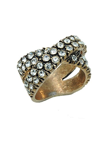 Asinagumus Elmas Montür Elmas Çarpı Swarovski Yüzük Sevgiliye Hediye Sarı