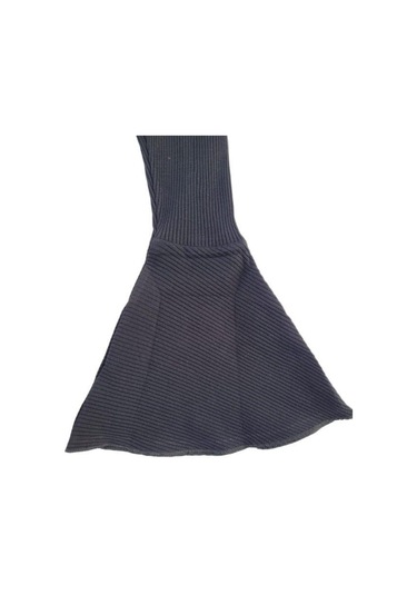 Kız Çocuk Kaşkorse İspanyol Paça Tayt Pantolon-11748 SiYAH