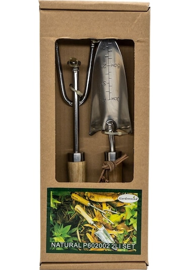 Gardenwind P602002 Paslanmaz 2li Bahçe Seti Dar Kürek Ve Tırmık