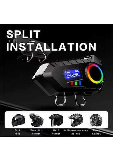 Y30 Kask Kulaklık Bluetooth Motosiklet Kulaklık Rgb Radyolu Tdrtr
