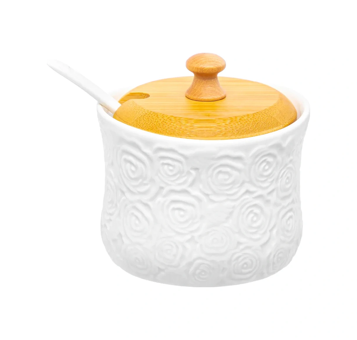 Elan Gallery Toz Ürünler İçin Kavanozlar "gül" 3 Adet, 250 Ml 209710925 Beyaz