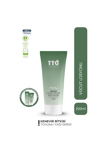 Tto Thermal Kenevir Bitkisi Yağı Vücut Losyonu 200 ML