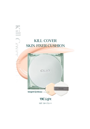 Clio Kill Cover Skin Fixer Cushion SPF50+ 19C Light
