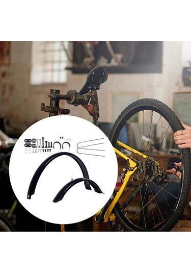 Homyl Bisiklet Ön Arka Çamurluklar Tam Kapalı Çamur Siyah