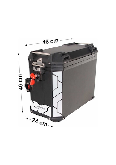 Gp Kompozit Alüminyum Yan Çanta Seti Siyah 40 Lt X 2