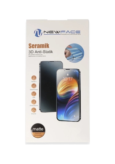 Newface - 141 - Xiaomi Redmi Note 12 Pro 4g 3d Antistatik Mat Seramik Nano - Csmo-tex - Ekran Koruyucu