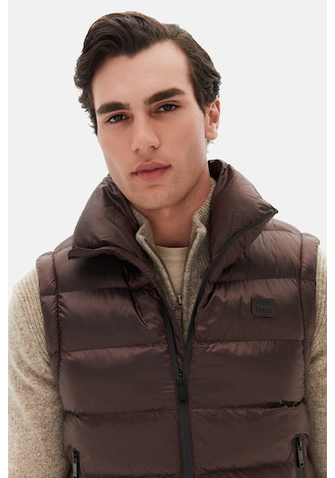 Twn Slim Fit Bordo Düz Yelek Mont 3ecy70501502m B01