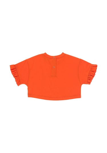 Panço Kız Çocuk crop T-shirt Oranj 001