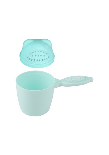 Lemestar Bebe Şampuan Kasesi Yıkanır Balık Desenli Kolu Pp Materyal Göz Ve Yüz Korumalı Saç Yıkama Kasa Yeşil